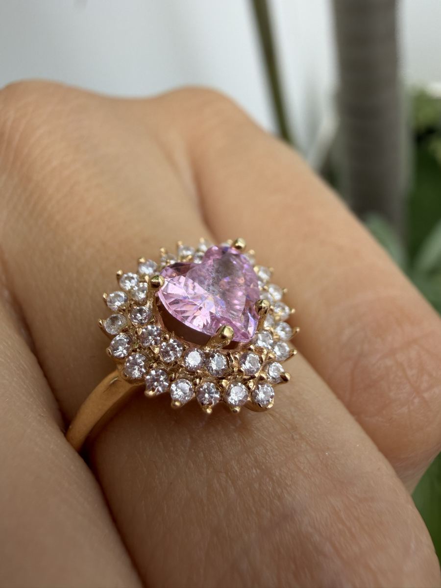 Corazón rosa con doble brillo, foto 4